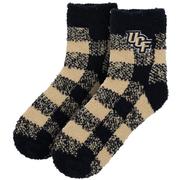 UCF ZooZatz Buffalo Check Fuzzy Socks